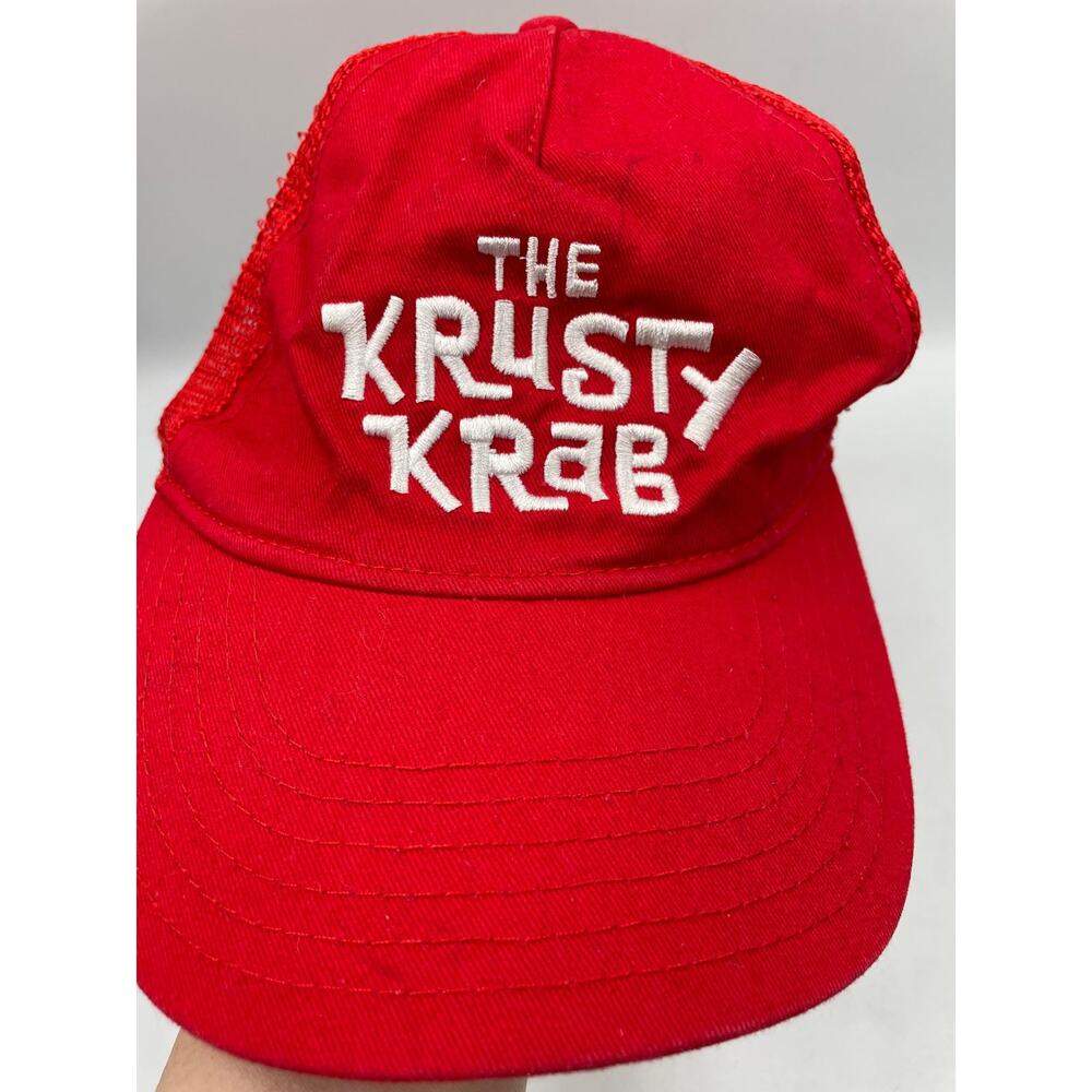 THE KRUSTY KRAB Official SpongeBob Squarepants Snap Back Trucker Hat Cap